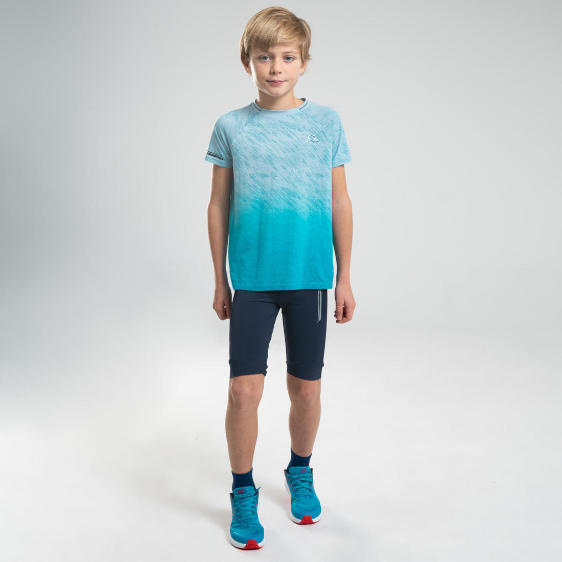 CUISSARD RUNNING ENFANT - KIPRUN DRY+ MARINE