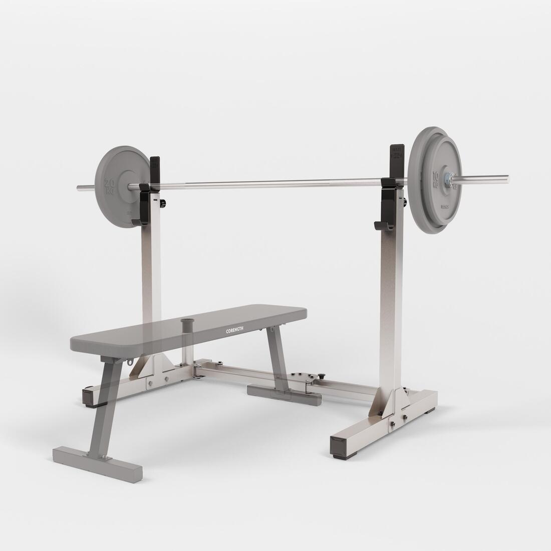 Rack de musculation 120 kg pliable en 2 sec et ultra-compact