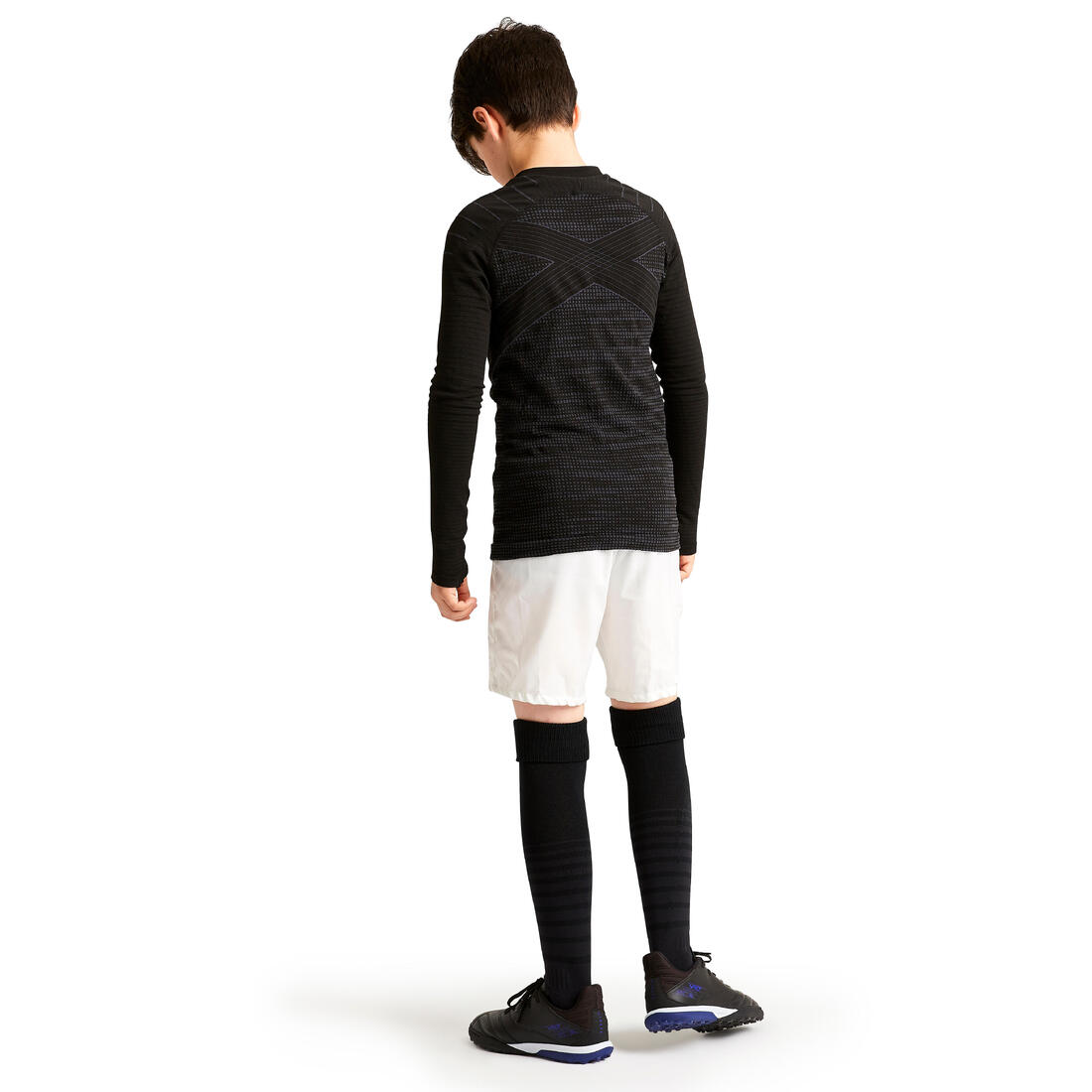 Sous-vetement thermique haut manches longues  enfant noir keepdry 500