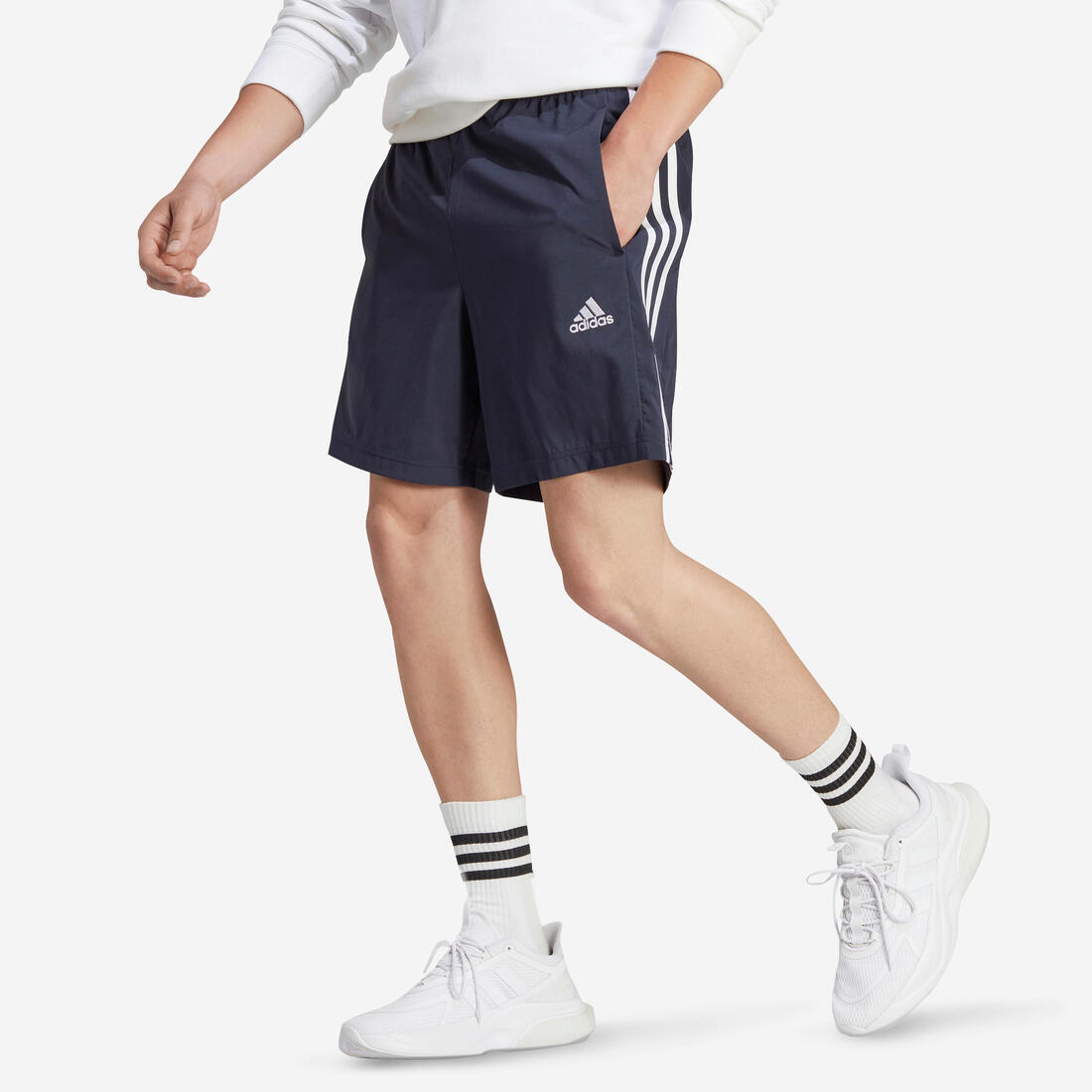 SHORT DE FITNESS CARDIO ADIDAS HOMME BLEU