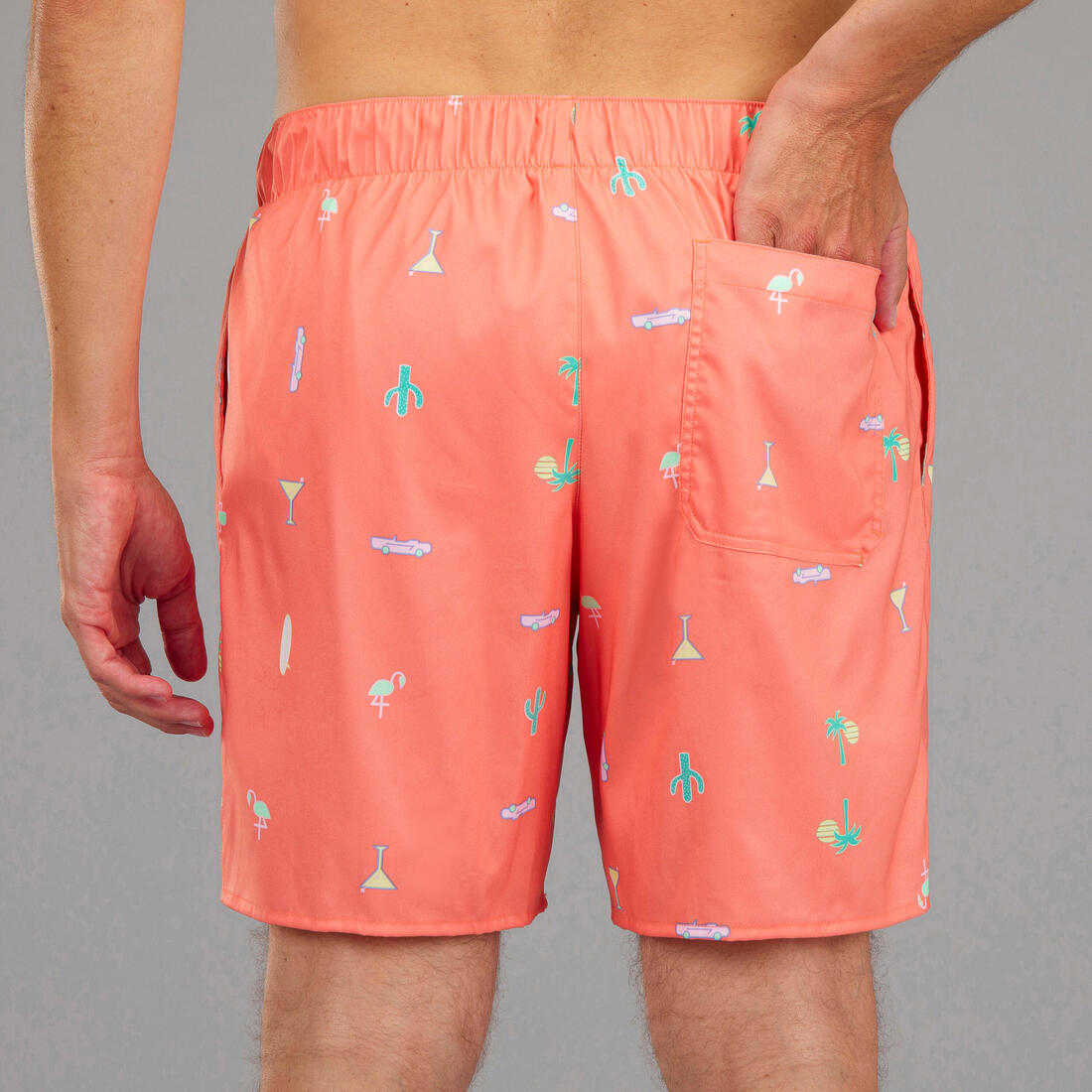 Surf boardshort standard 100 VENICE BLUE