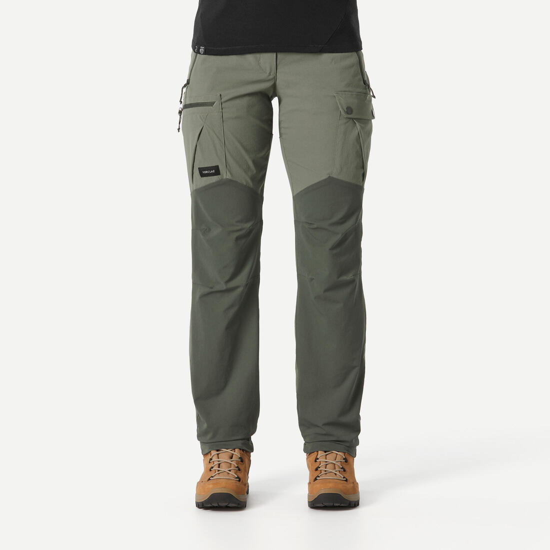 Pantalon résistant de trek montagne - MT500 beige - Femme v2