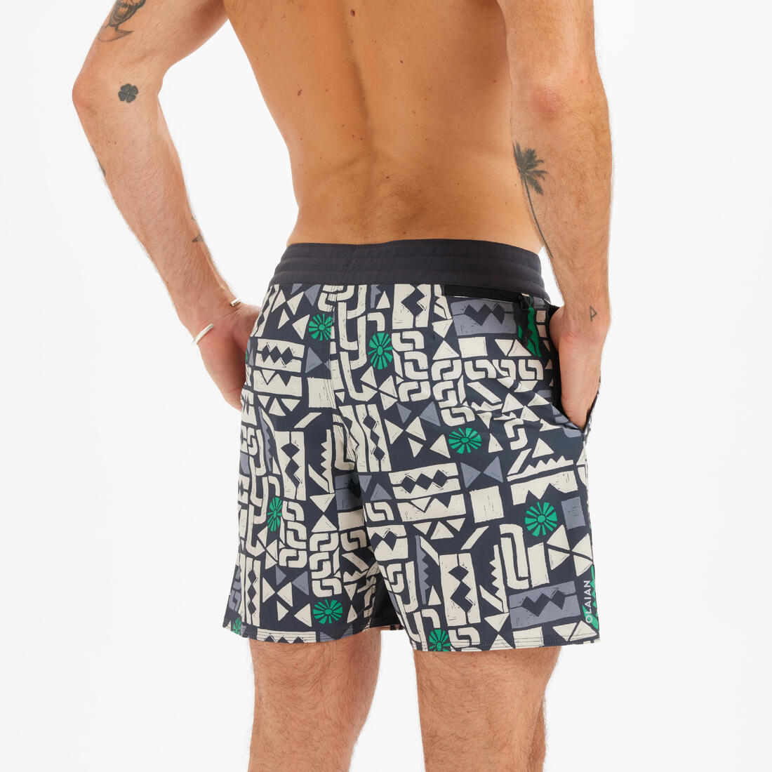 Boardshort surf 500 17" GOOD BLUE