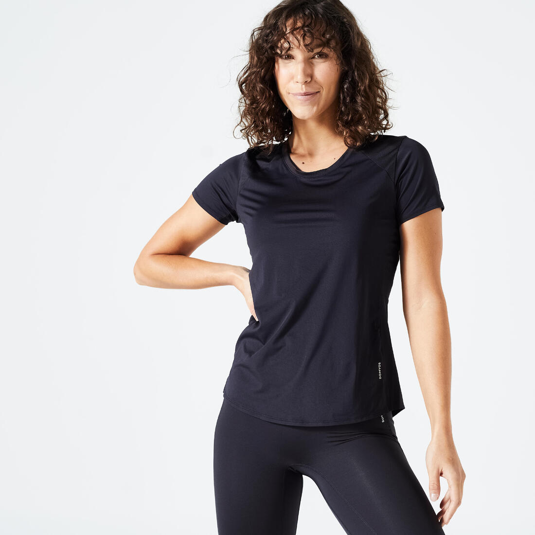 T-shirt cintré Fitness Cardio Femme