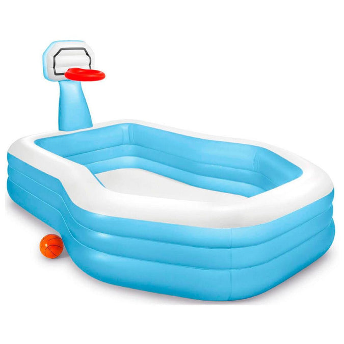 





PISCINETTE GONFLABLE AVEC PANIER DE BASKET AQUATIQUE INTEX ENFANTS BLEU ET BLANC, photo 1 of 4