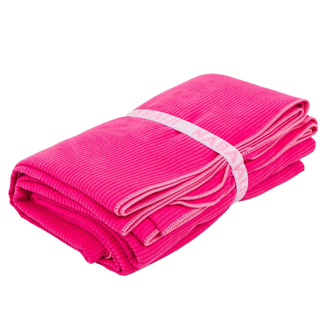 Serviette de bain microfibre à rayures taille XL 110 x 175 cm