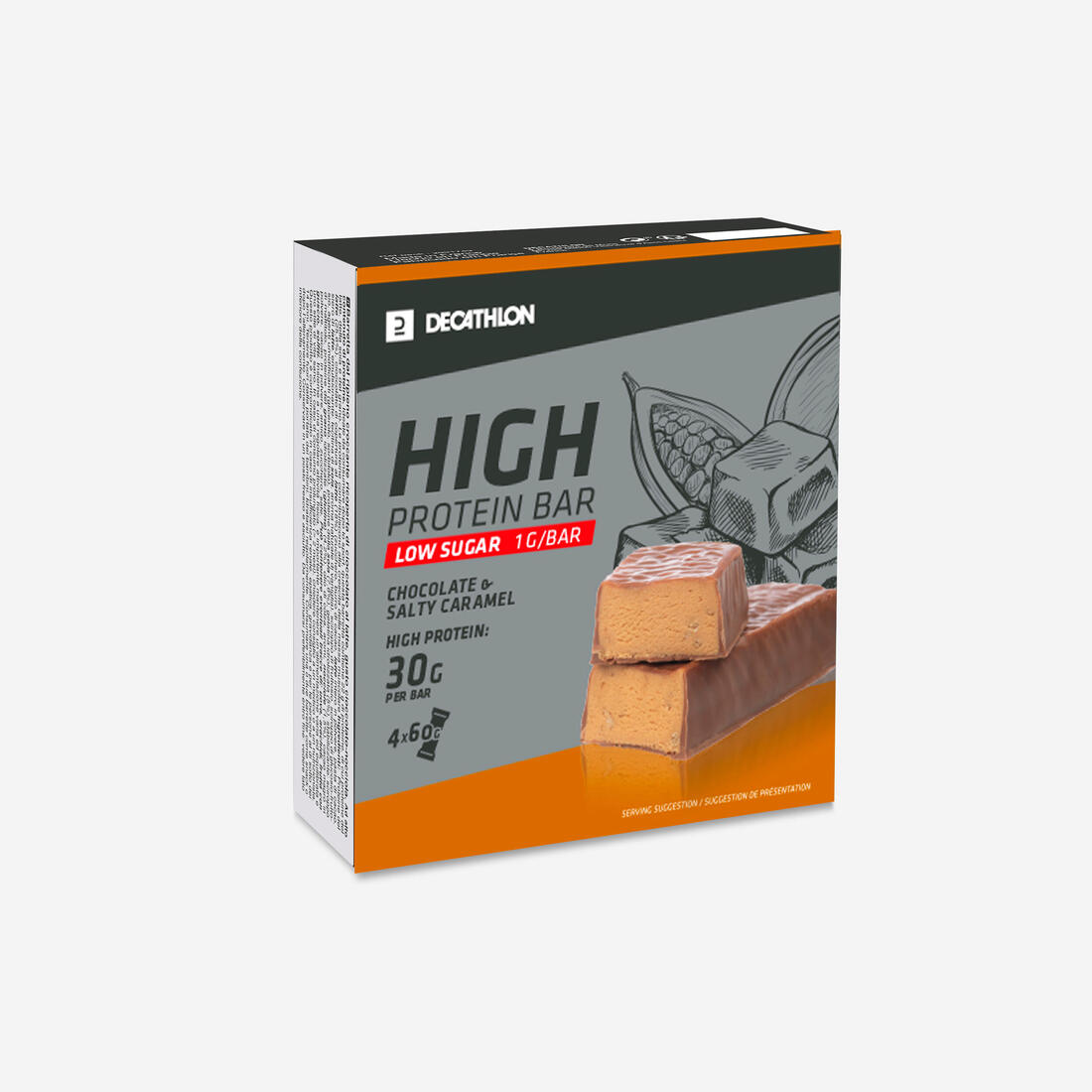 High protein bar caramel pack x4