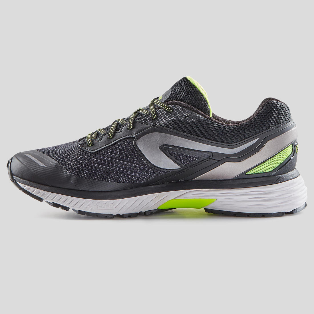 CHAUSSURES DE RUNNING HOMME KIPRUN LONG 2 NOIR JAUNE