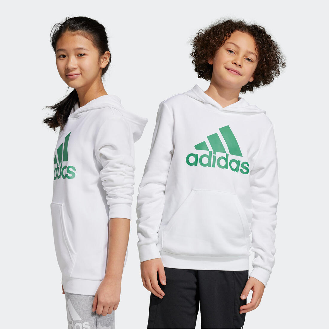 Sweat-shirt à capuche adidas enfant blanc