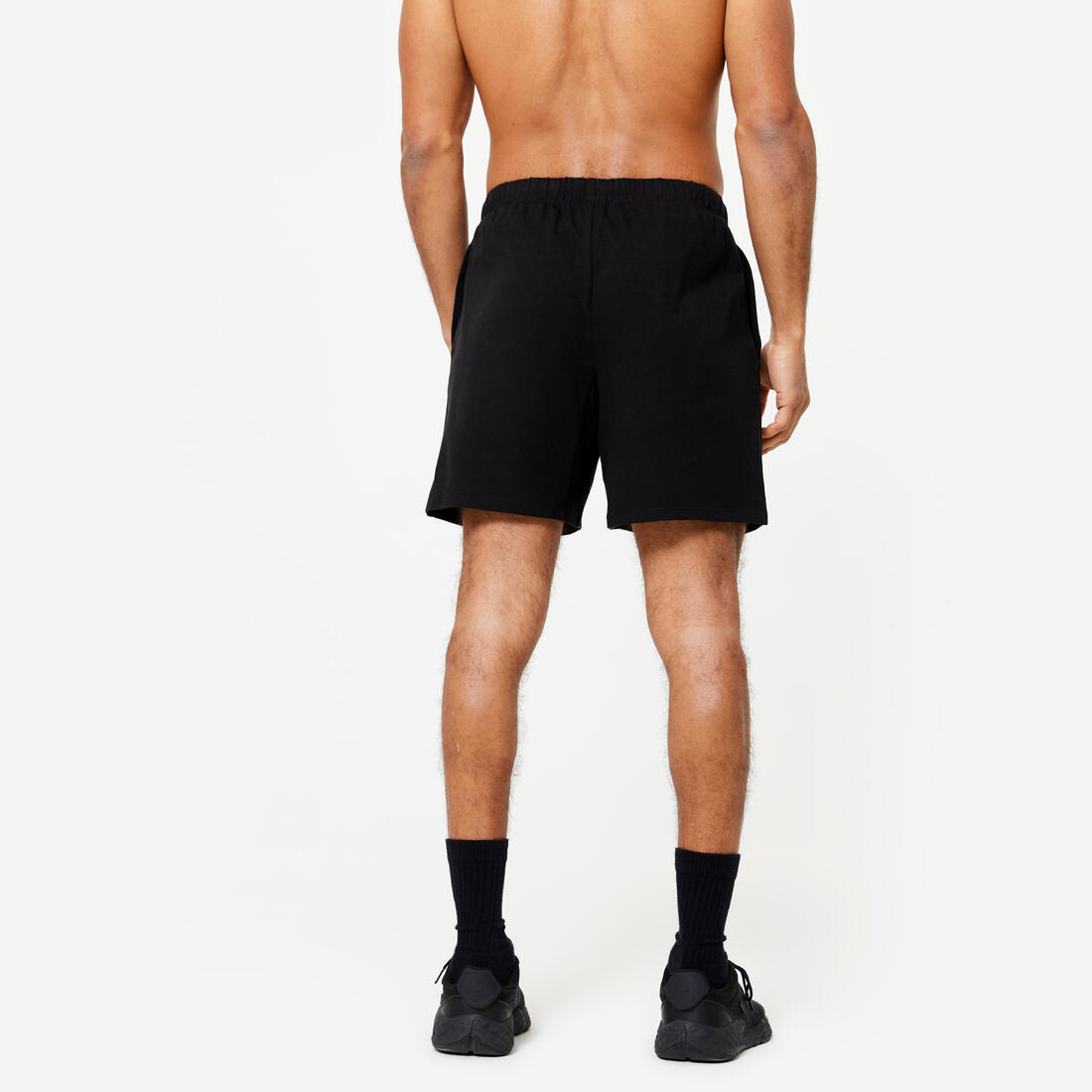 Short court Fitness Homme - 100 gris foncé