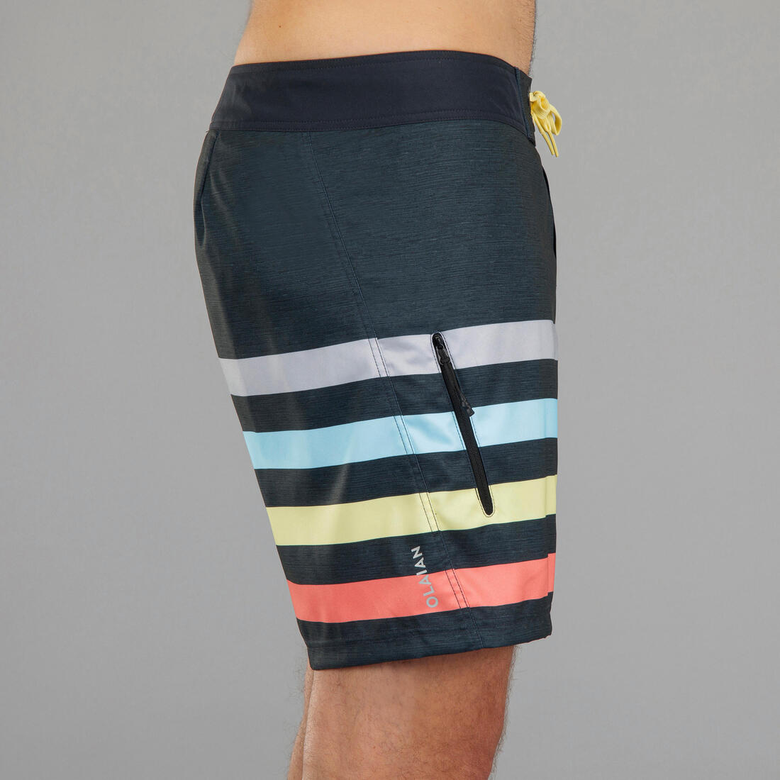 Surf boardshort court 500 lines green