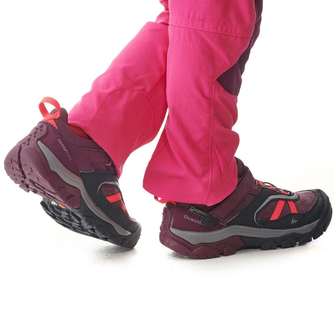 Chaussures imperméables de randonnée enfant  -CROSSROCK - 28 AU 34