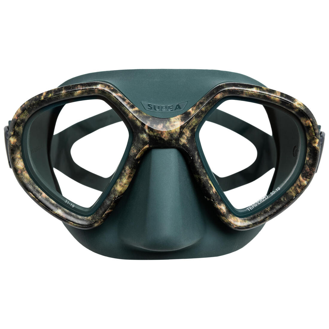 Masque Chasse sous-marine petit Volume - 500 Dual Gris foncé