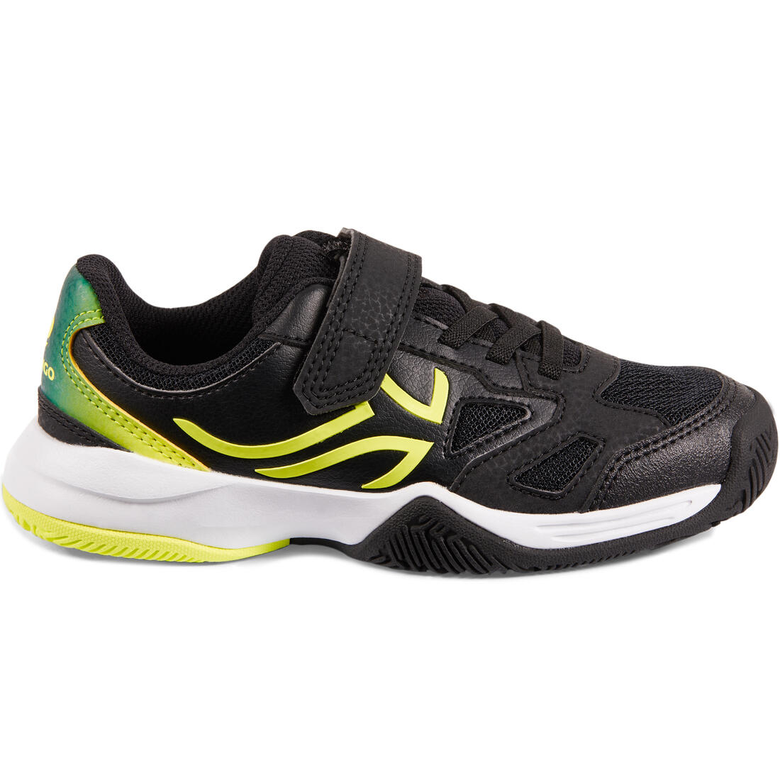 CHAUSSURES ENFANT TENNIS ARTENGO TS560 KD BLACK YELLOW