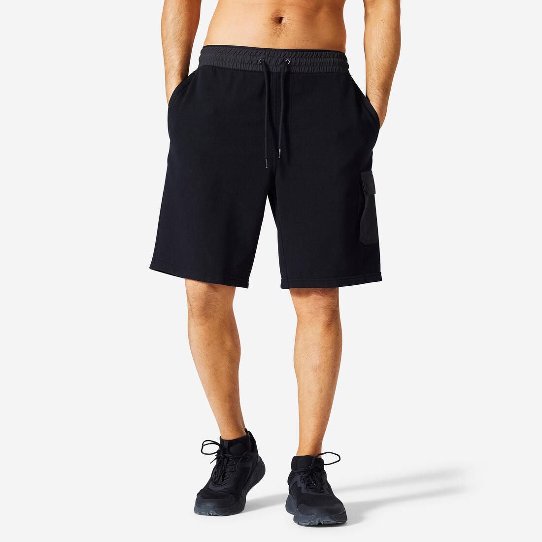 Short Cargo Fitness Homme - 520 noir