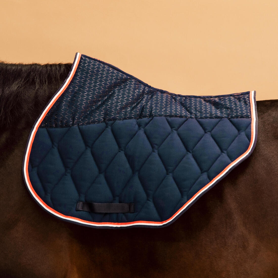 Tapis coupé cheval et poney marine 500