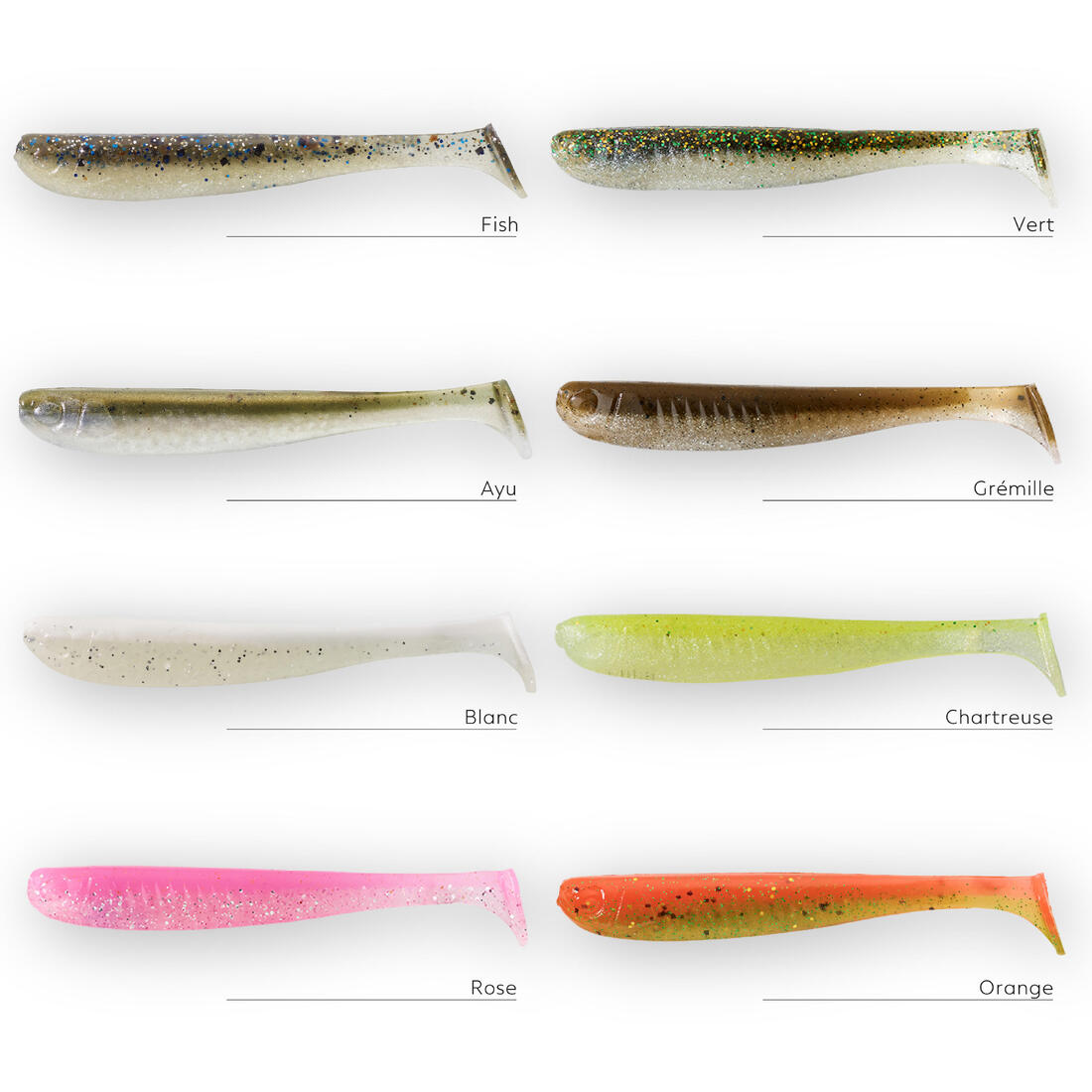 LEURRE SOUPLE SHAD AVEC ATTRACTANT WXM YUBARI SHD 100 GREMILLE