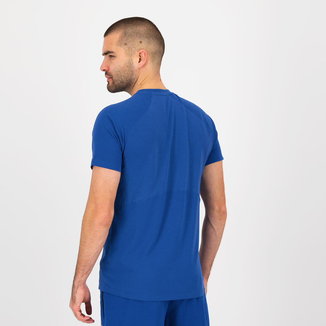 T-shirt PUMA fitness manches courtes coton homme bleu