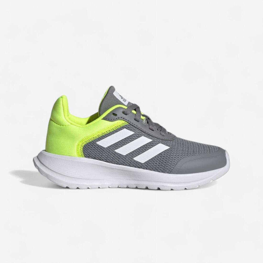 CHAUSSURES TENSAUR RUN ADIDAS ENFANT GRIS BLANC JAUNE