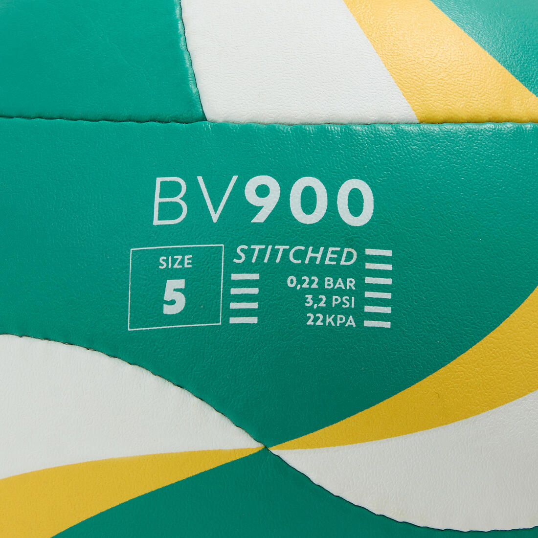 Ballon de beach volley BV900 FIVB vert et jaune