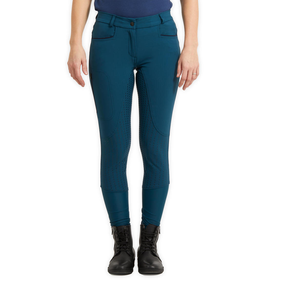 Pantalon équitation léger fullgrip Femme - 580 terracotta