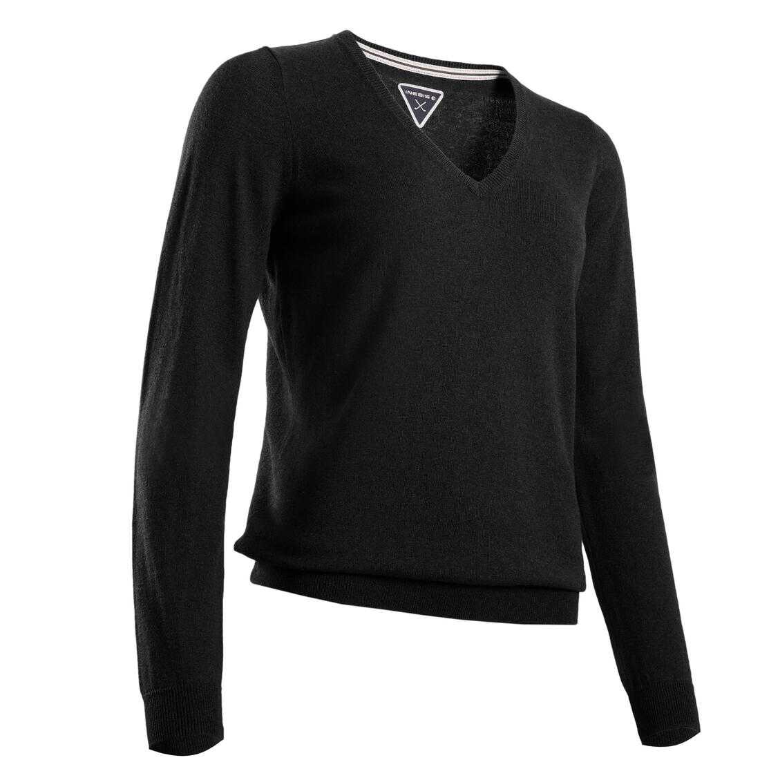 Pull de golf col V femme MW500