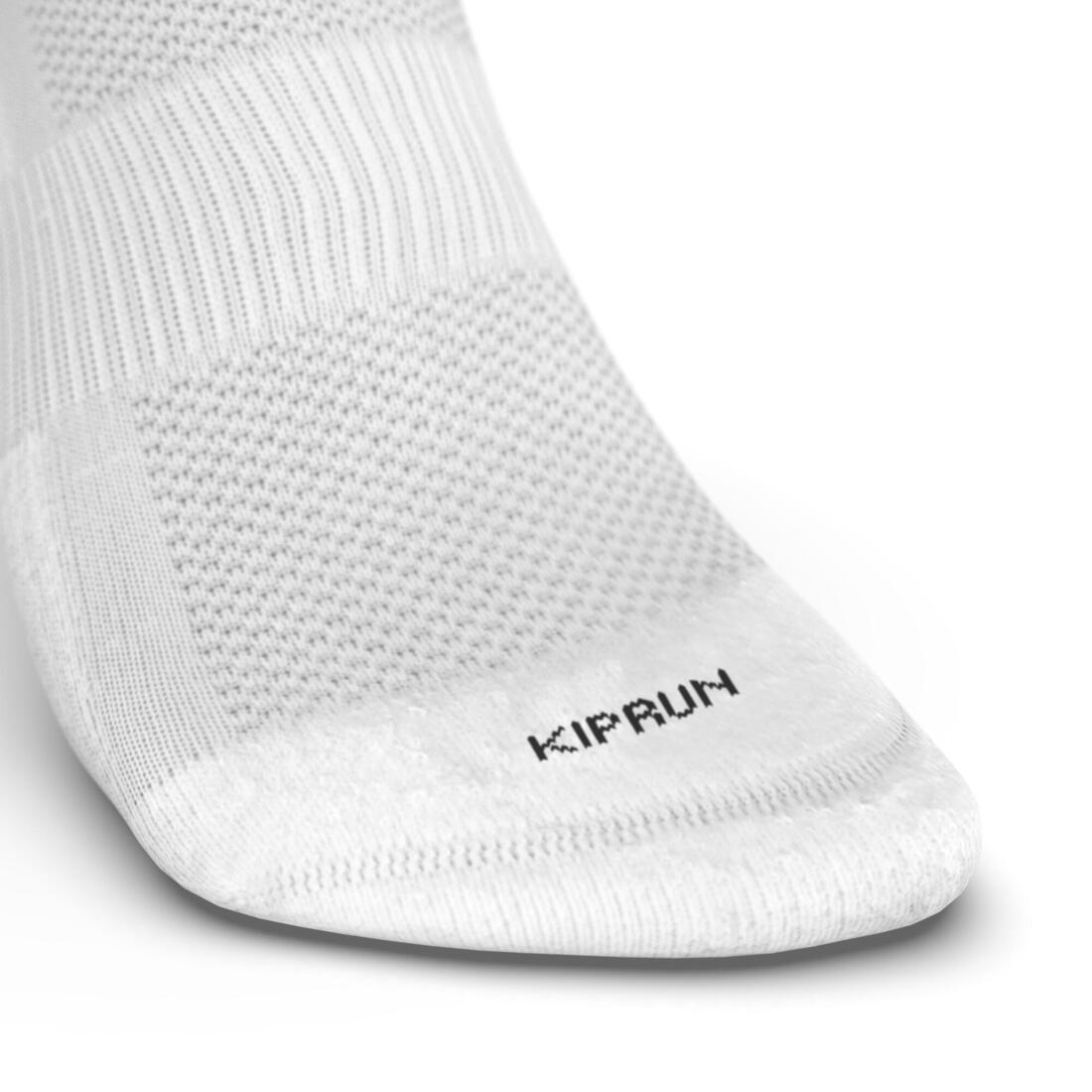 CHAUSSETTES DE RUNNING INVISIBLES RUN500 BLEUES ARDOISE X2