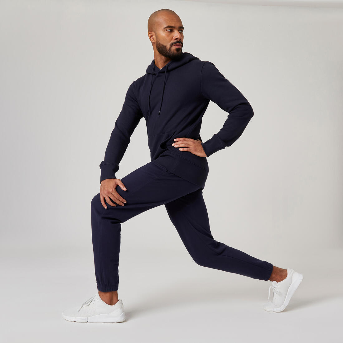 Sweat à capuche Fitness homme - 500 Essentials sépia