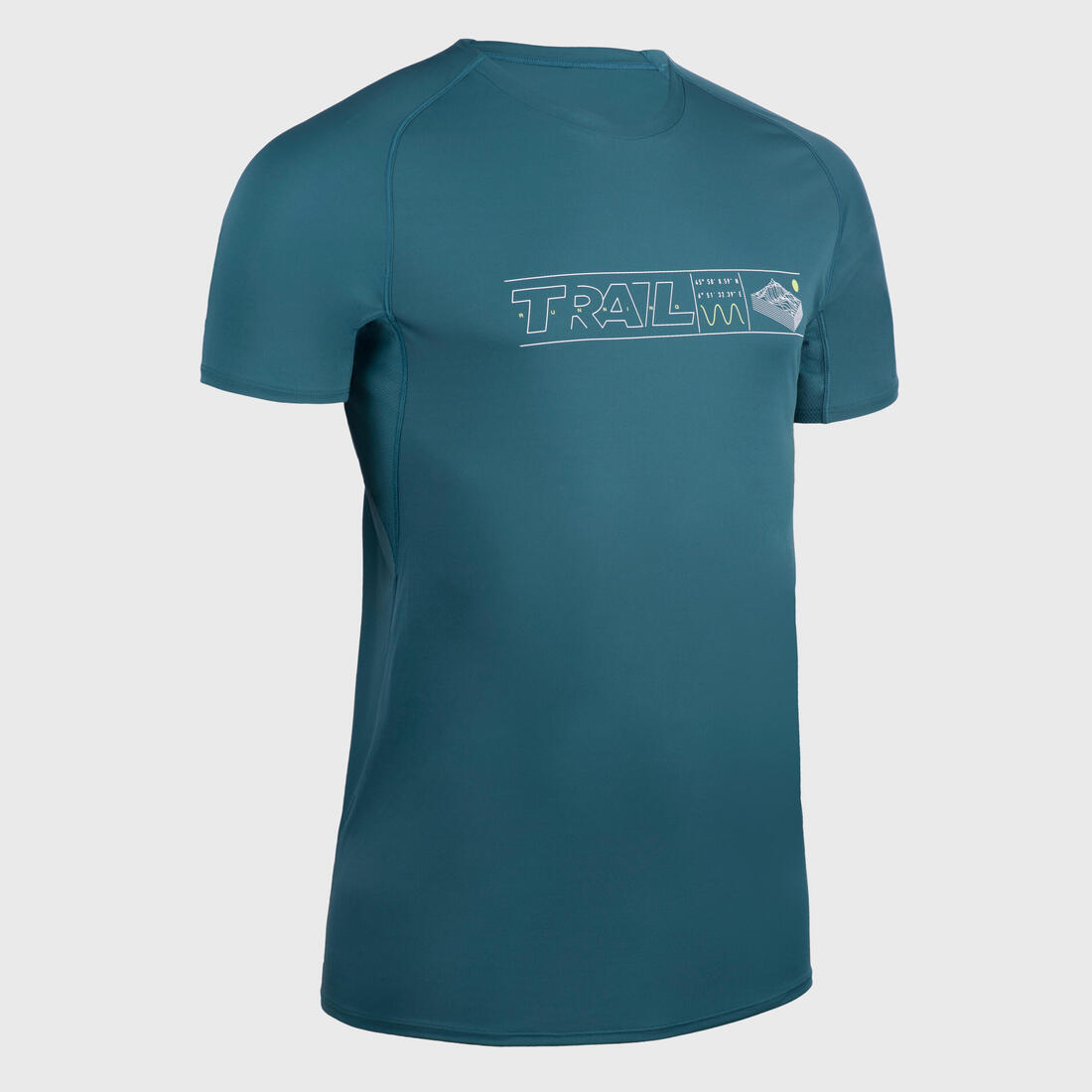 T-shirt de trail running résistant Homme - KIPRUN Run 500 Graph foncé