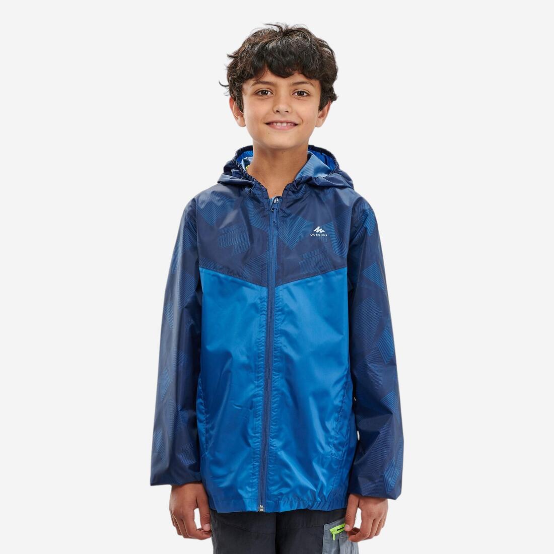 Veste imperméable de randonnée - MH100 zip - enfant 7-15 ans