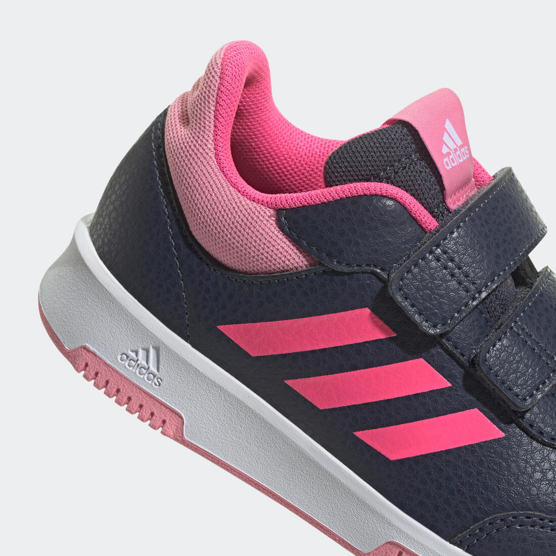 Baskets à scratch enfant - ADIDAS TENSAUR bleu/rose