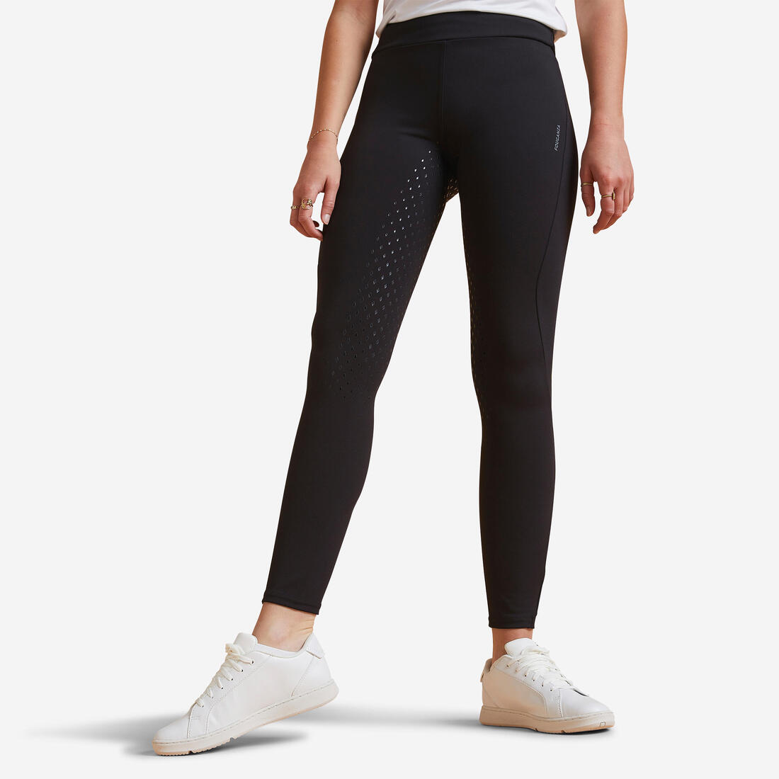 Legging équitation full grip Femme - 500 marine