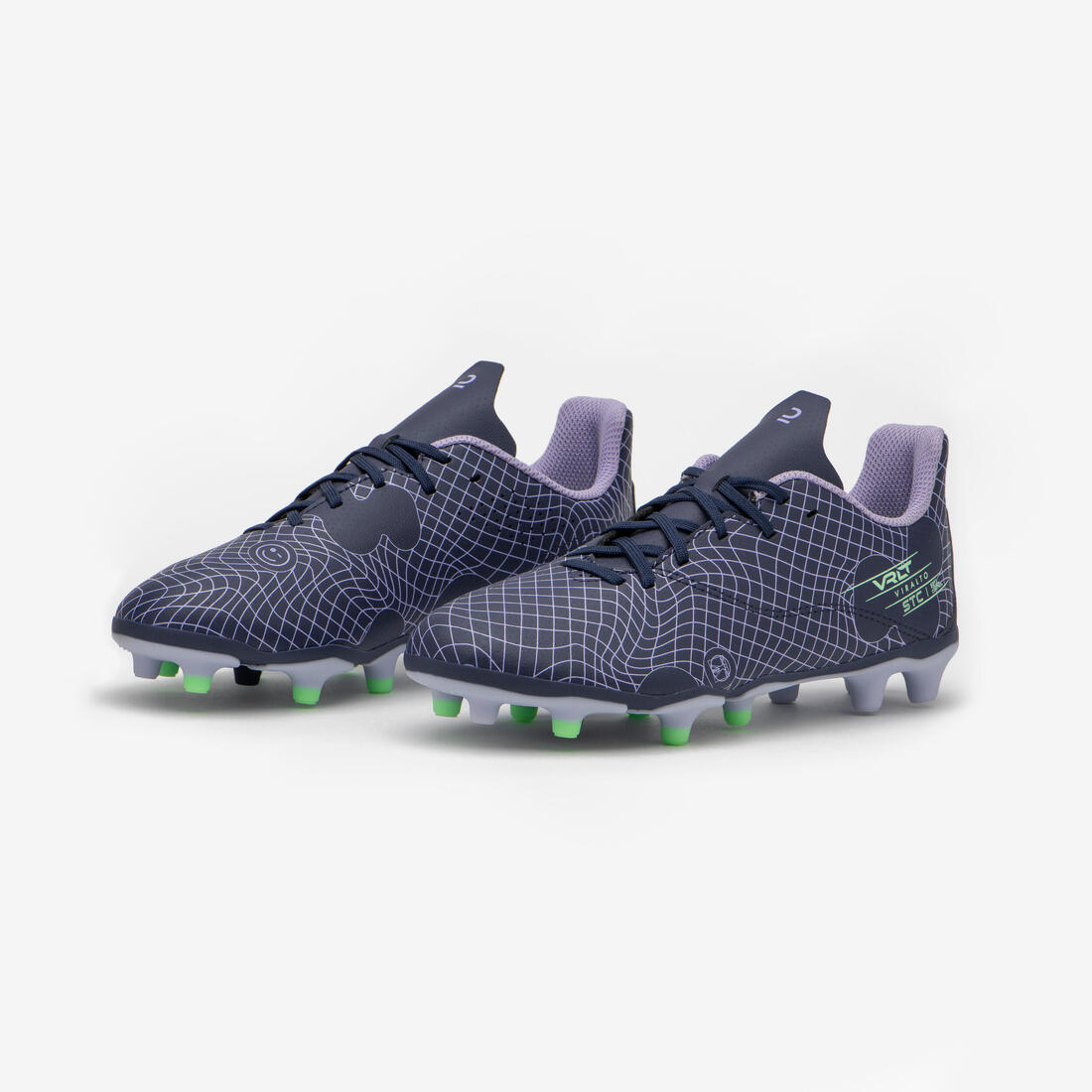 CHAUSSURES DE FOOTBALL ENFANT A LACETS VIRALTO I FG NEBULA