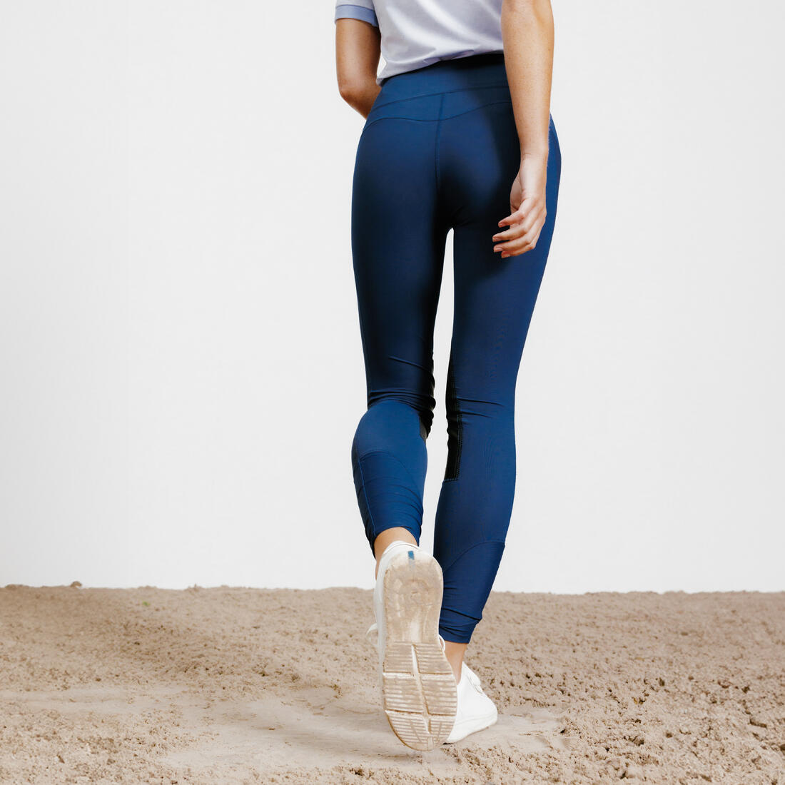 Legging équitation léger Femme - 100 marine