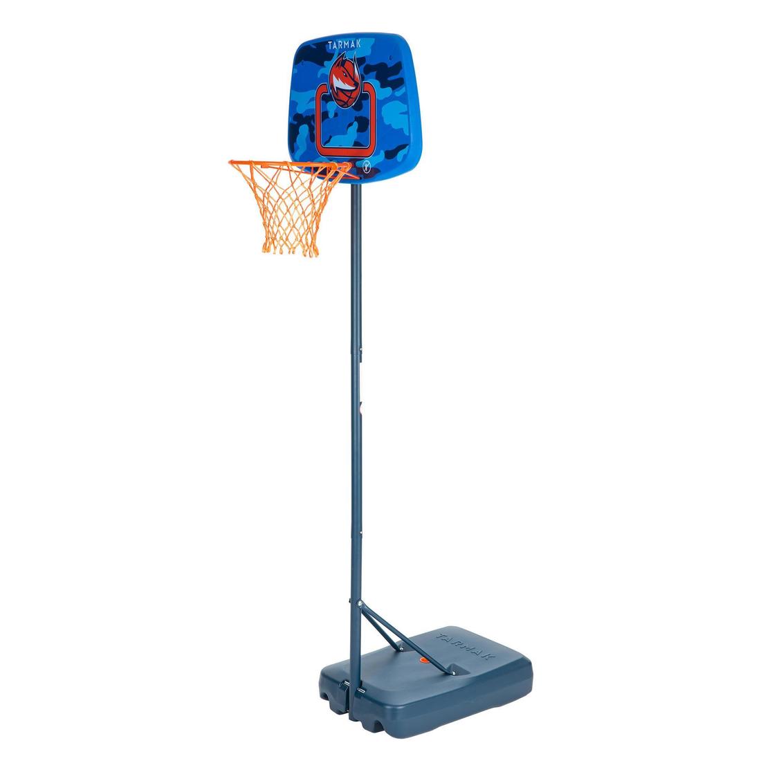 Panier de basket sur pied réglable de 1,30m à 1,60m Enfant - K500 Aniball bleu