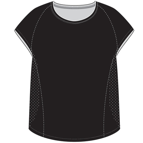 





T-shirt ample lasercut cardio training femme Noir