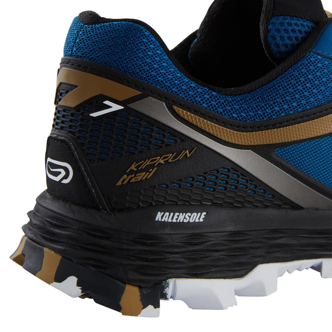 Chaussures de trail running pour homme XT7 bleue et bronze