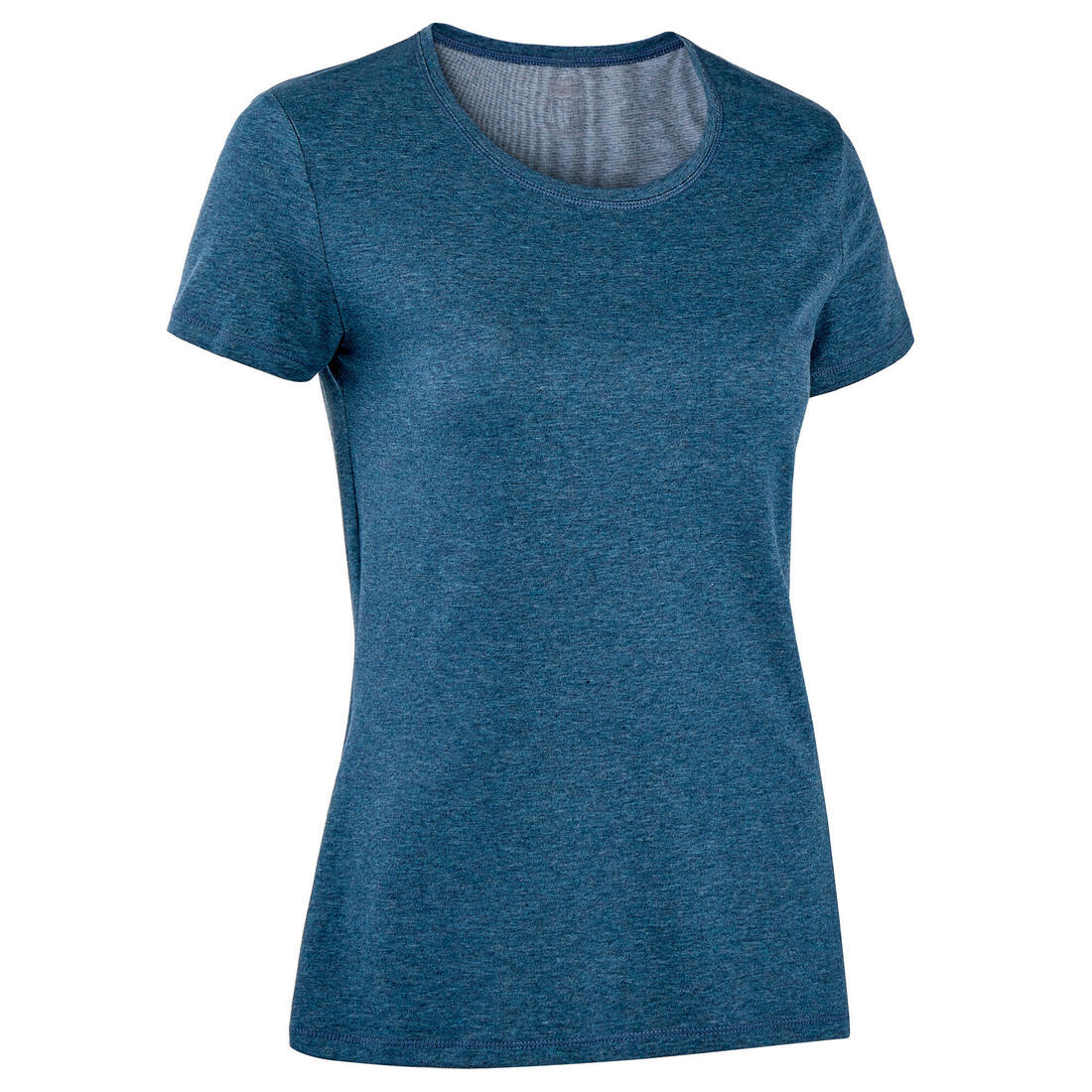 T-Shirt manches courtes régular Gym & Pilates femme bleu chiné