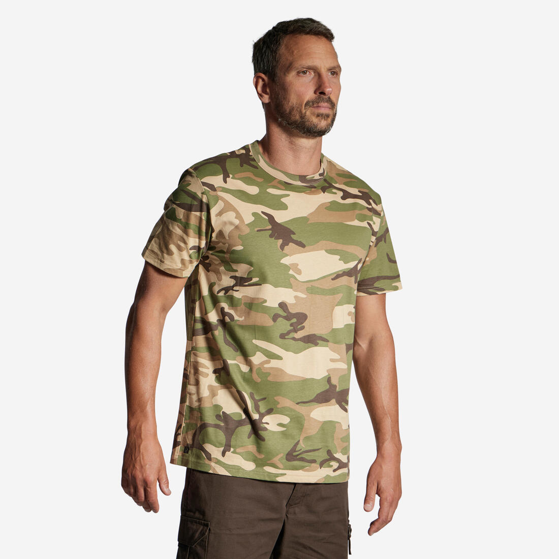 T-SHIRT RESISTANT 100 CAMO WOODLAND