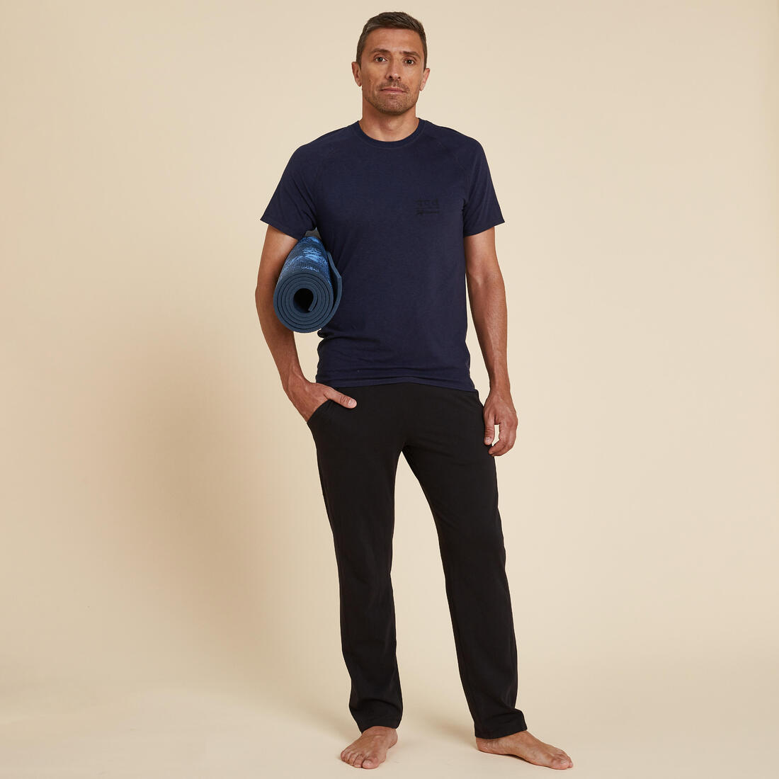 T-shirt de yoga manches courtes doux homme