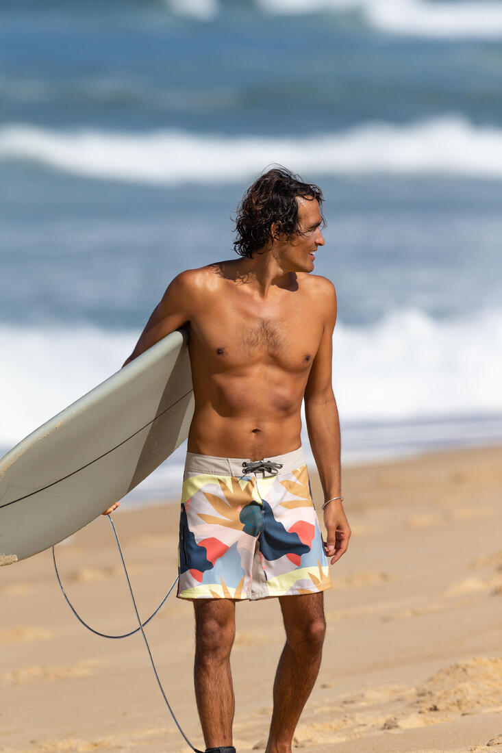 Surf boardshort court 500 lines green