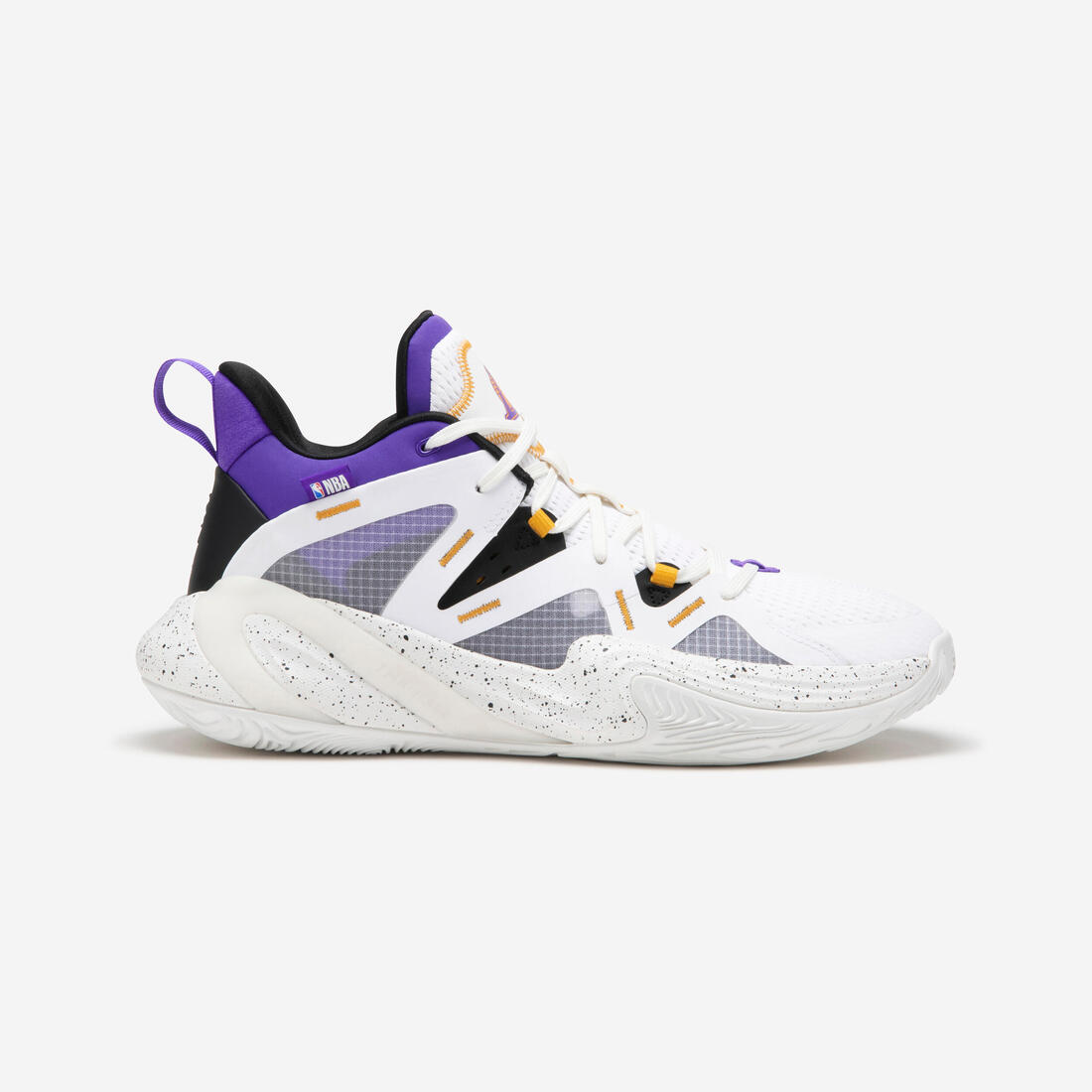 CHAUSSURES DE BASKETBALL LOS ANGELES LAKERS HOMME/FEMME -  900 NBA MID-3 BLANC