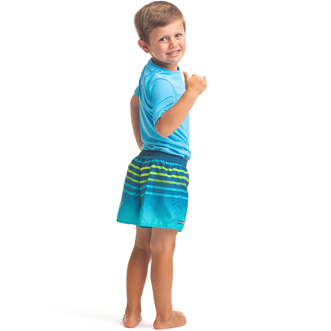 short de bain 100 Kid Rayé