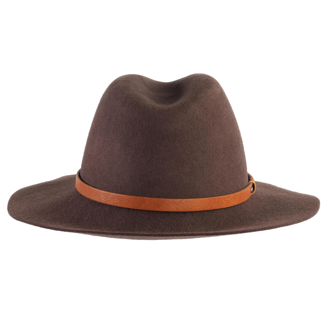 CHAPEAU FEMME CHASSE FEUTRE LAINE MARRON 500