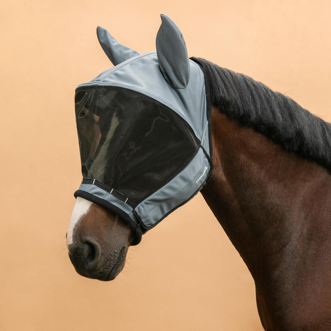 Masque anti-mouche équitation avec arceau Cheval et Poney