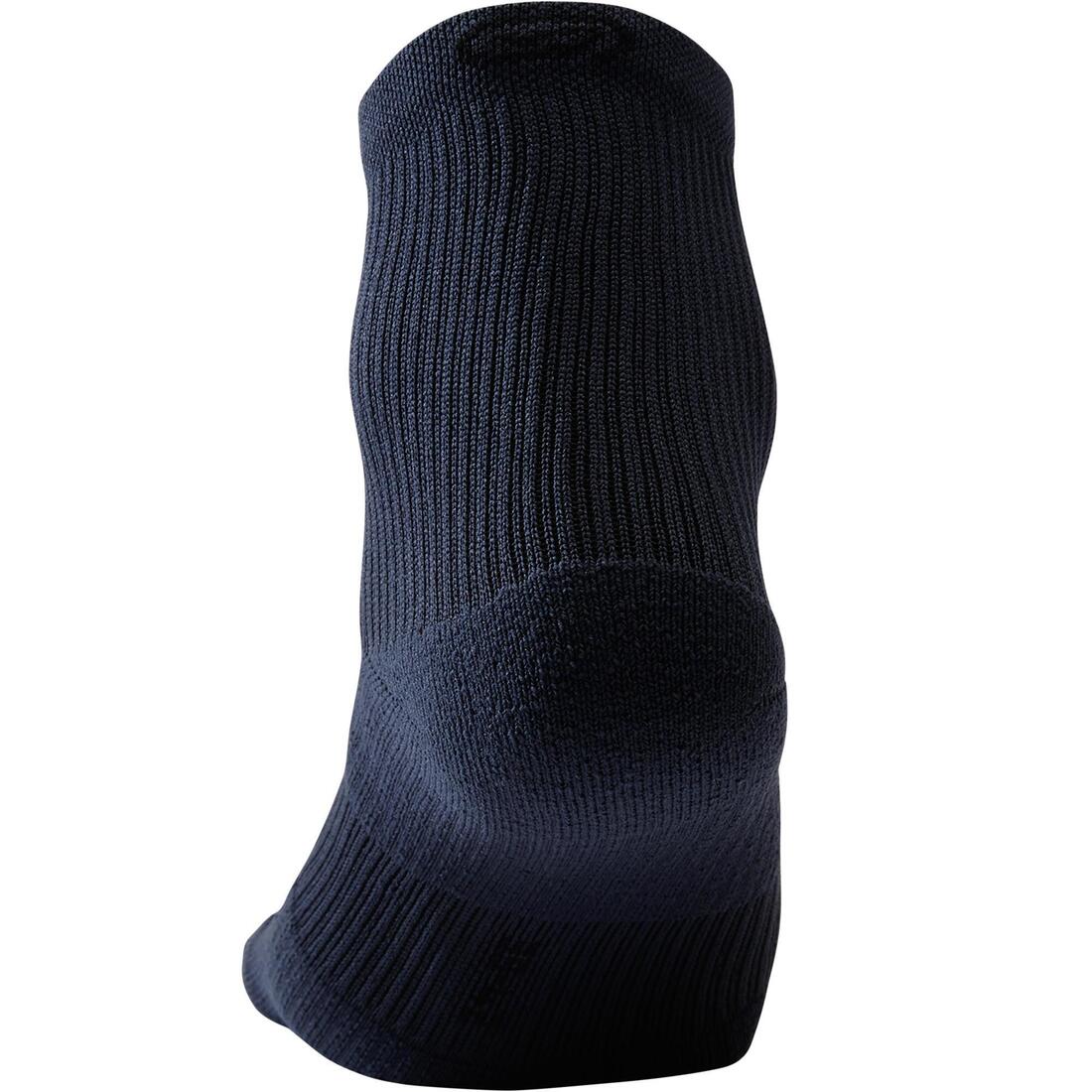 CHAUSSETTES DE RUNNING RUN500 MI-HAUTEURS X2 NOIRES