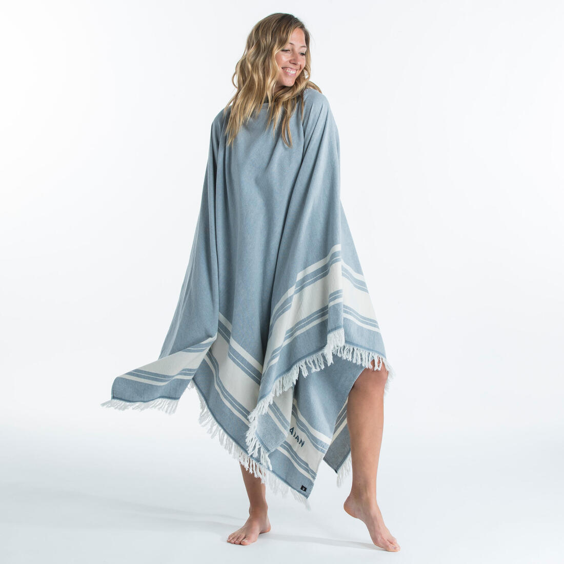 Serviette de plage poncho 190 x 190 cm