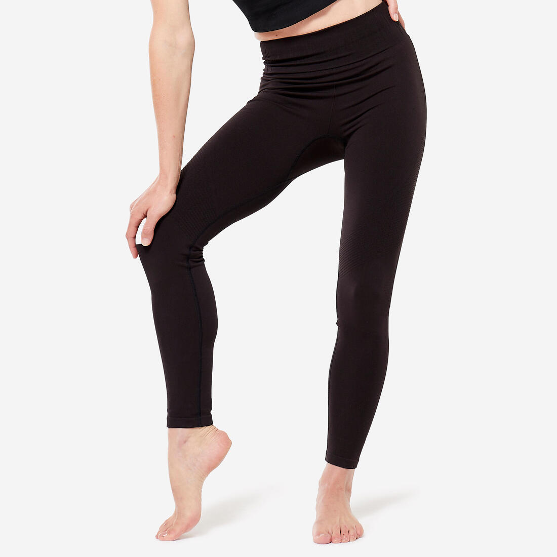 Legging long yoga effet seconde peau taille haute