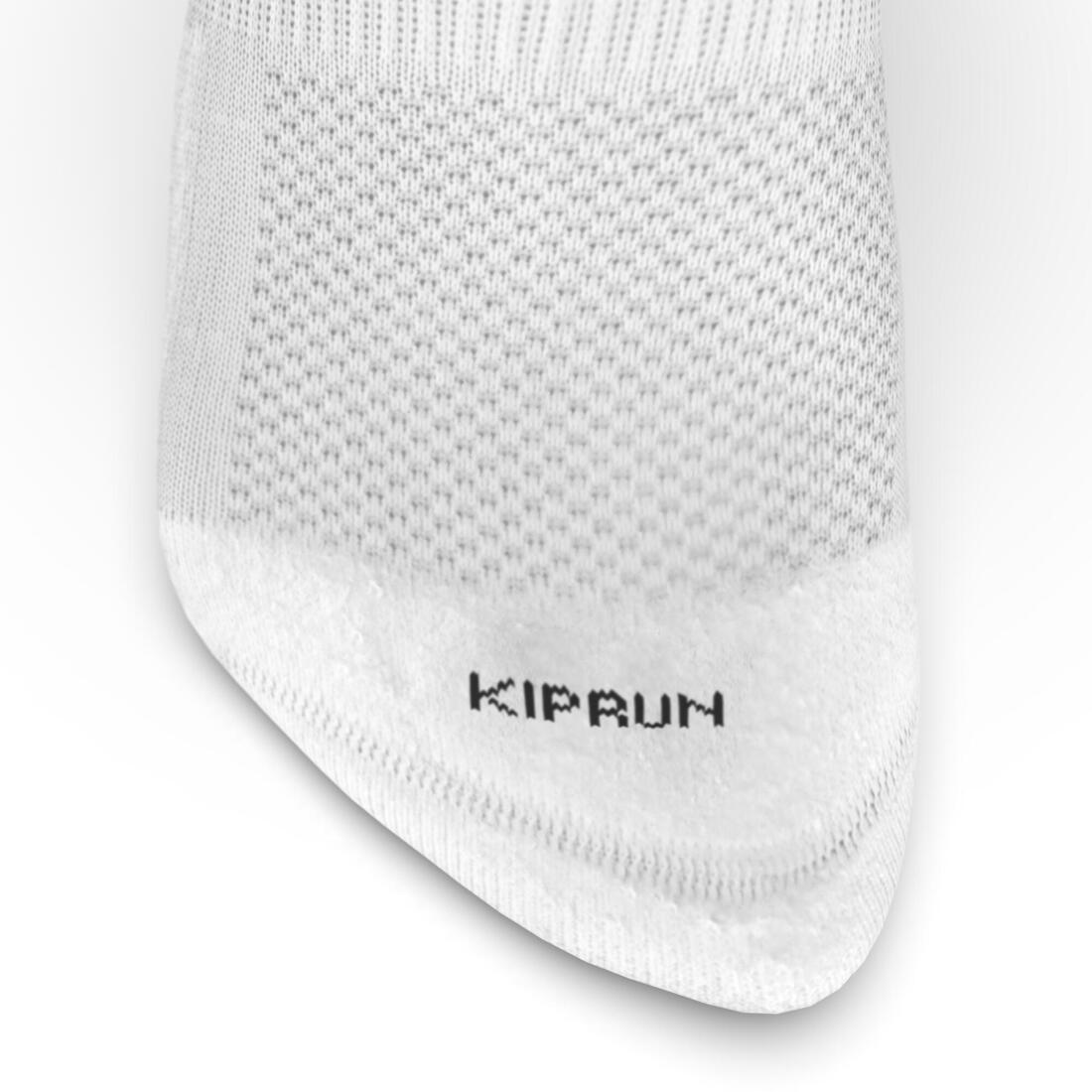 CHAUSSETTES DE RUNNING INVISIBLES CONFORT BLANCHES X2