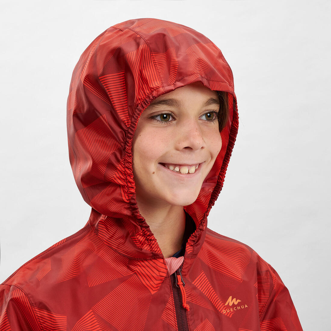 Veste imperméable de randonnée - MH100 zip - enfant 7-15 ans